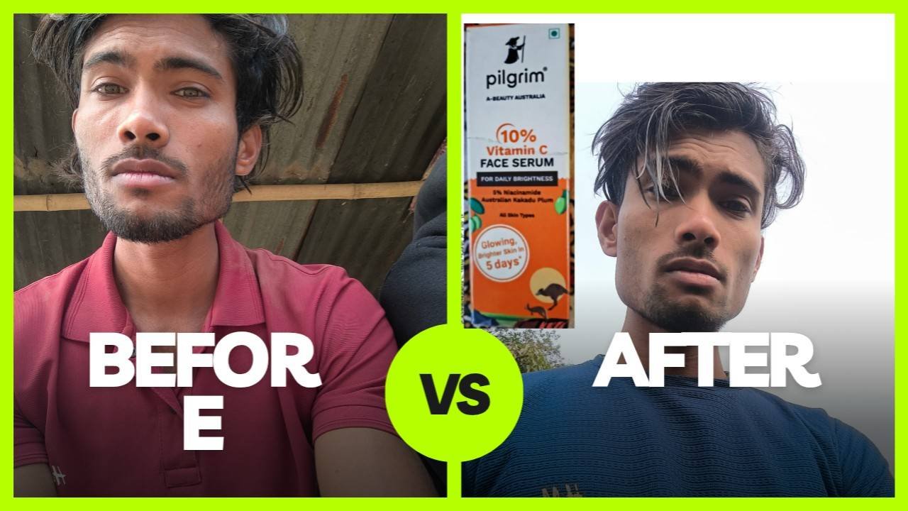 Pilgrim vitamin C serum review before and after use